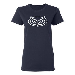 Florida Atlantic University Owls Primary Logo Women's Short Sleeve T Shirt - Navy