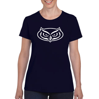 Florida Atlantic University Owls Primary Logo Women's Short Sleeve T Shirt - Navy