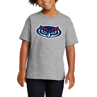 Florida Atlantic Owls Primary Logo Youth T Shirt - Sport Grey