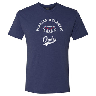 Florida Atlantic Retro Script NLA Triblend - Vintage Navy