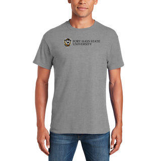 Fort Hays State Institutional Logo T-Shirt - Sport Grey