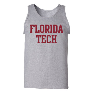 Florida Tech Panthers Basic Block Tank Top - Sport Grey