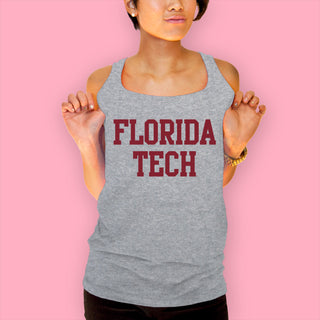 Florida Tech Panthers Basic Block Tank Top - Sport Grey