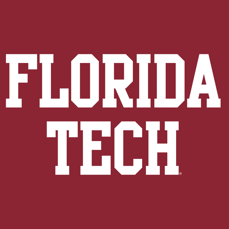 Florida Institute of Technology Panthers Basic Block Long Sleeve T Shirt - Cardinal