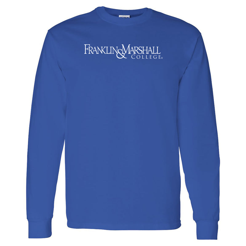 Franklin & Marshall College Diplomats Basic Block Long Sleeve T-Shirt  - Royal