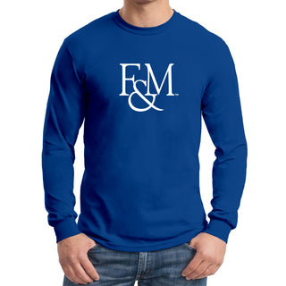 Franklin & Marshall College Diplomats Primary Logo Long Sleeve - Royal