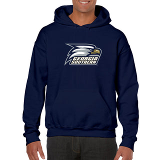 Georgia Southern University Eagles Primary Logo Cotton Hoodie - Navy