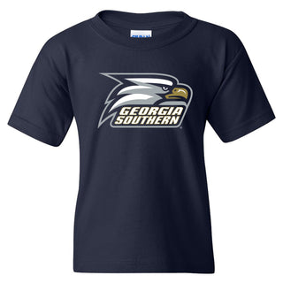 Georgia Southern University Eagles Primary Logo Cotton Youth T-Shirt - Navy