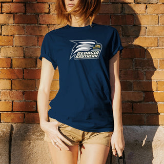 Georgia Southern University Eagles Primary Logo Cotton T-Shirt - Navy