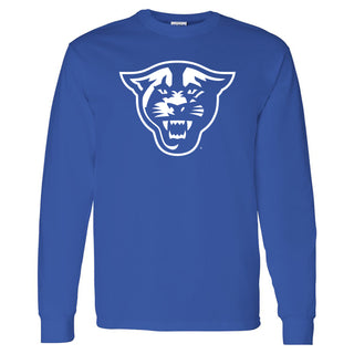 Georgia State University Panthers Primary Logo Long Sleeve T-Shirt - Royal