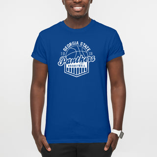 Georgia State Panthers Basketball Shield T-Shirt - Royal