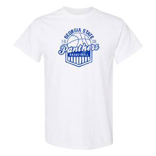 Georgia State Panthers Basketball Shield T-Shirt - White