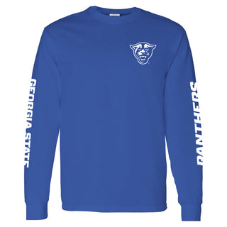 Georgia State Double Sleeve Long Sleeve - Royal