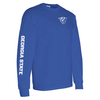 Georgia State Double Sleeve Long Sleeve - Royal