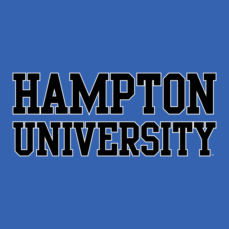 Hampton University Pirates Basic Block Heavy Blend Hoodie - Royal