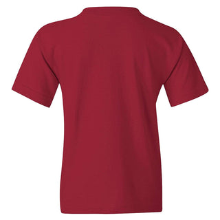 Iowa State University Cyclones Basic Block Cotton Youth Short Sleeve T Shirt - Cardinal