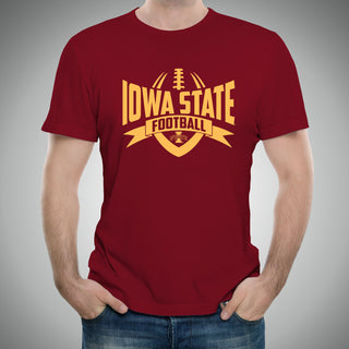 Iowa State University Cyclones Football Rush Short Sleeve T-Shirt - Cardinal