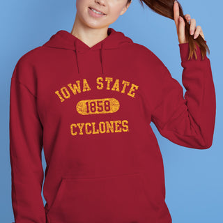 Iowa State University Cyclones Athletic Arch Hoodie - Cardinal