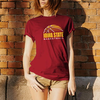 Iowa State University Cyclones Basketball Shadow Short Sleeve T Shirt - Cardinal