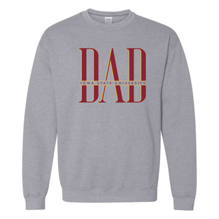 Iowa State Classic Dad Crewneck - Sport Grey