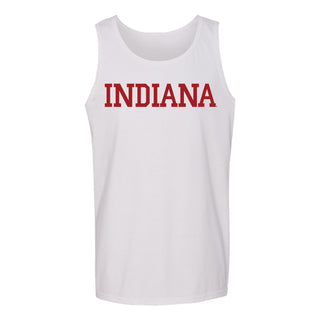 Indiana Hoosiers Basic Block Tank Top - White