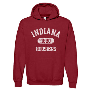 Indiana Athletic Arch Logo Hoodie - Cardinal