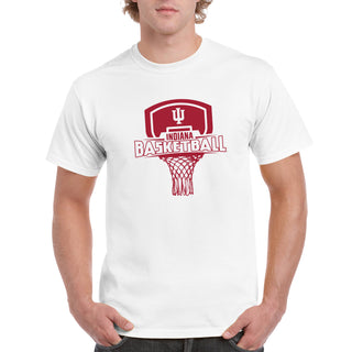 Indiana University Hoosiers Basketball Board Short Sleeve T-Shirt - White