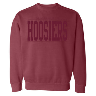 Indiana Monotone Bold CC Crewneck - Crimson