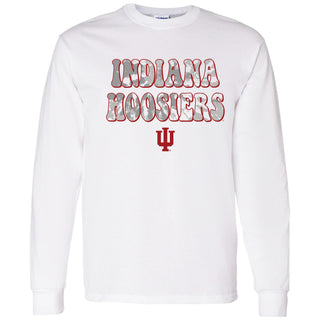 Indiana Tie Dye Type Long Sleeve - White