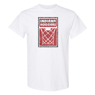 Indiana University Hoosiers Basketball Net Block T Shirt - White