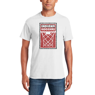 Indiana University Hoosiers Basketball Net Block T Shirt - White