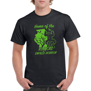Illinois Enfield Horror Cryptid T-Shirt - Black