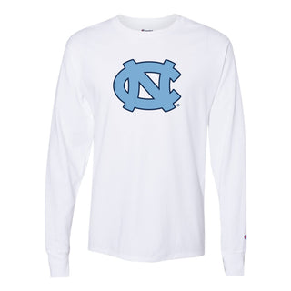 Interlocking UNC Logo Long Sleeve T-Shirt - White