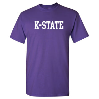 Kansas State University Wildcats Basic Block Cotton T-Shirt - Purple