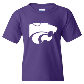 Kansas State University Wildcats Primary Logo Cotton Youth T-Shirt - Purple