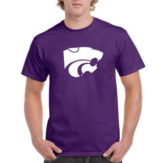 Kansas State University Wildcats Primary Logo Cotton T-Shirt - Purple