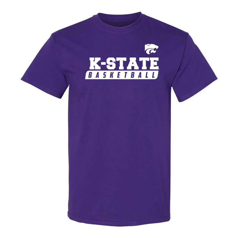 Kansas State Wildcats Basketball Slant T Shirt - Purple