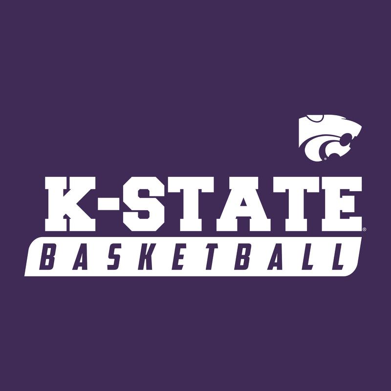 Kansas State Wildcats Basketball Slant T Shirt - Purple