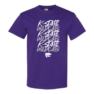 Kansas State Marker Repeat T-Shirt - Purple