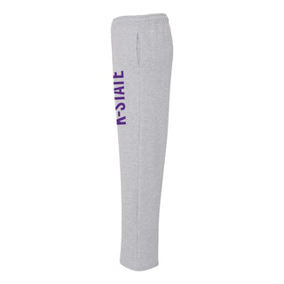 Kansas State Wildcats Super Block Sweatpants - Sport Grey