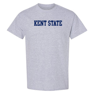 Kent State Golden Flashes Basic Block T Shirt - Sport Grey