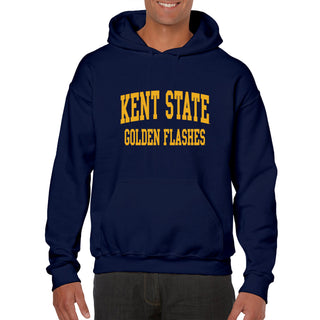 Kent State University Golden Flashes Front Back Print Heavy Blend Hoodie - Navy