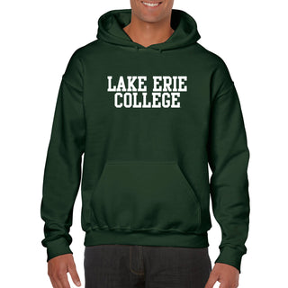 Lake Erie College Storm Basic Block Heavy Blend Hoodie - Forest