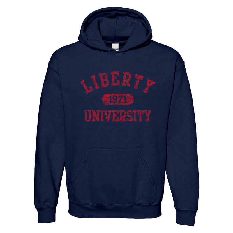 Liberty University Athletic Arch Hoodie - Navy