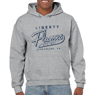 Liberty University Flames Road Trip Heavy Blend Hoodie - Sport Grey