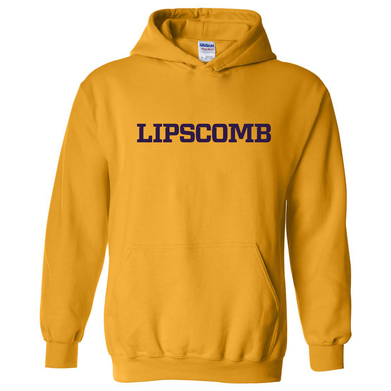 Lipscomb University Bisons Basic Block Heavy Blend Hoodie - Gold