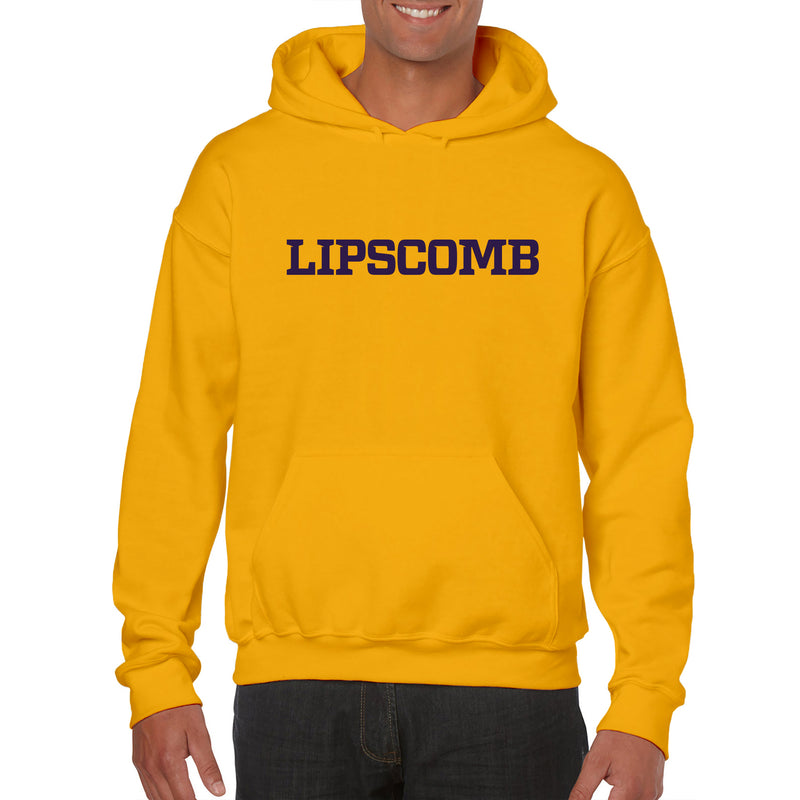 Lipscomb University Bisons Basic Block Heavy Blend Hoodie - Gold