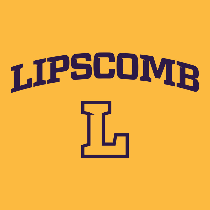 Lipscomb University Bisons Arch Logo Womens Short Sleeve T Shirt - Gold