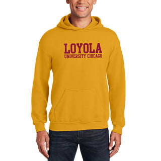 Loyola Chicago Ramblers Basic Block Hoodie - Gold