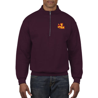 Loyola University Chicago Rambler Left Chest Logo Quarter Zip - Maroon